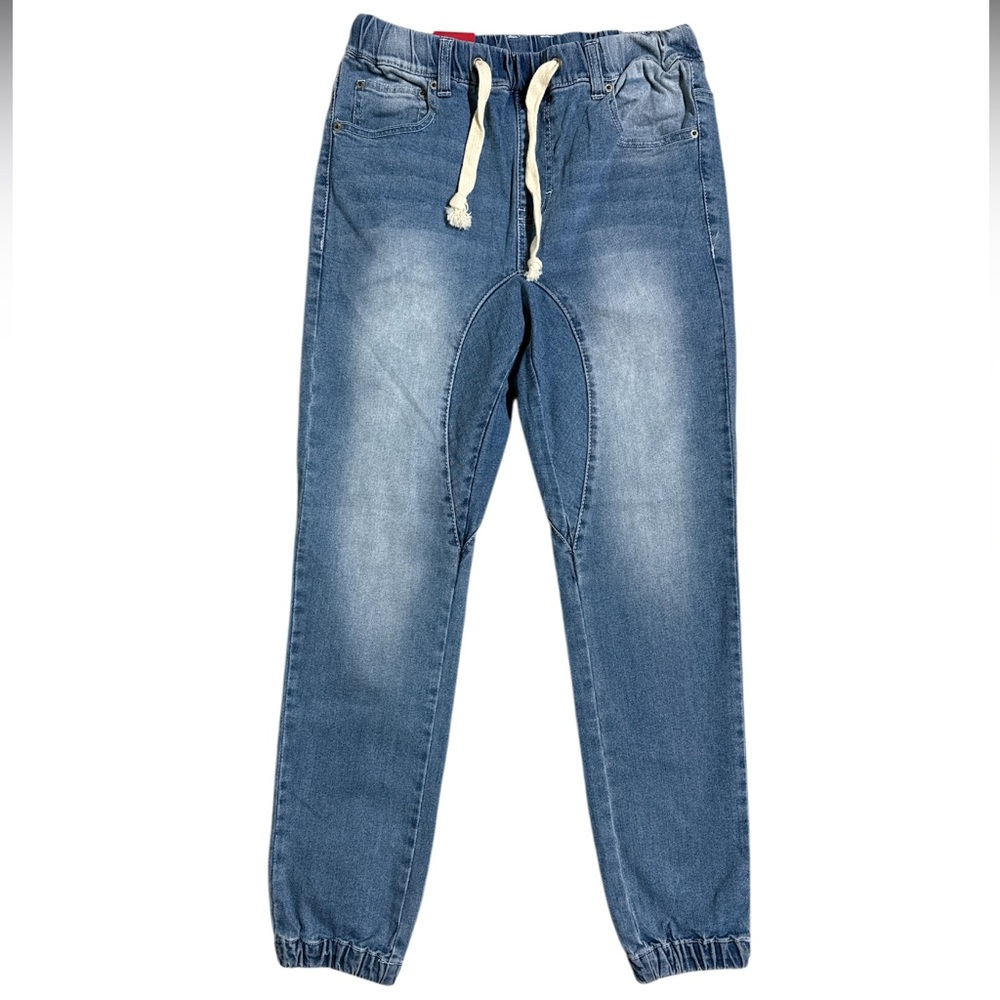 NWT Victorious Los Angeles Men’s Drop Crotch Blue Jean Jogger Size Small
